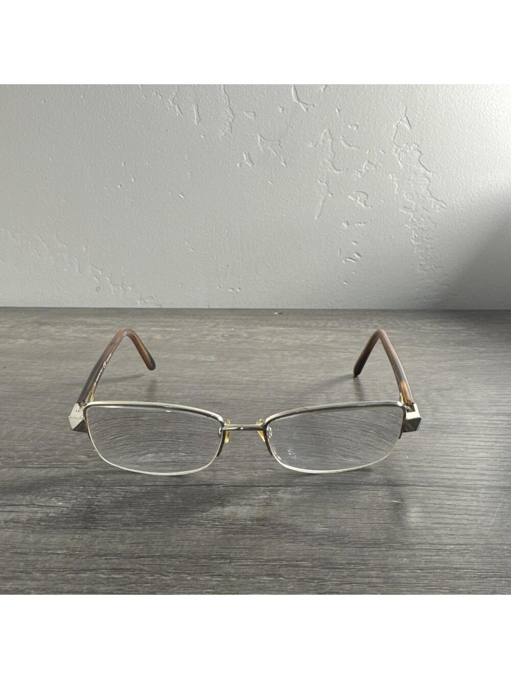 VALENTINO V2123 710 Gold EYEGLASSES FRAMES ONLY 53-16-135mm Italy